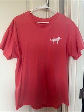 Coral Red Dog Tennessee state Logo Short Sleeve Tee
